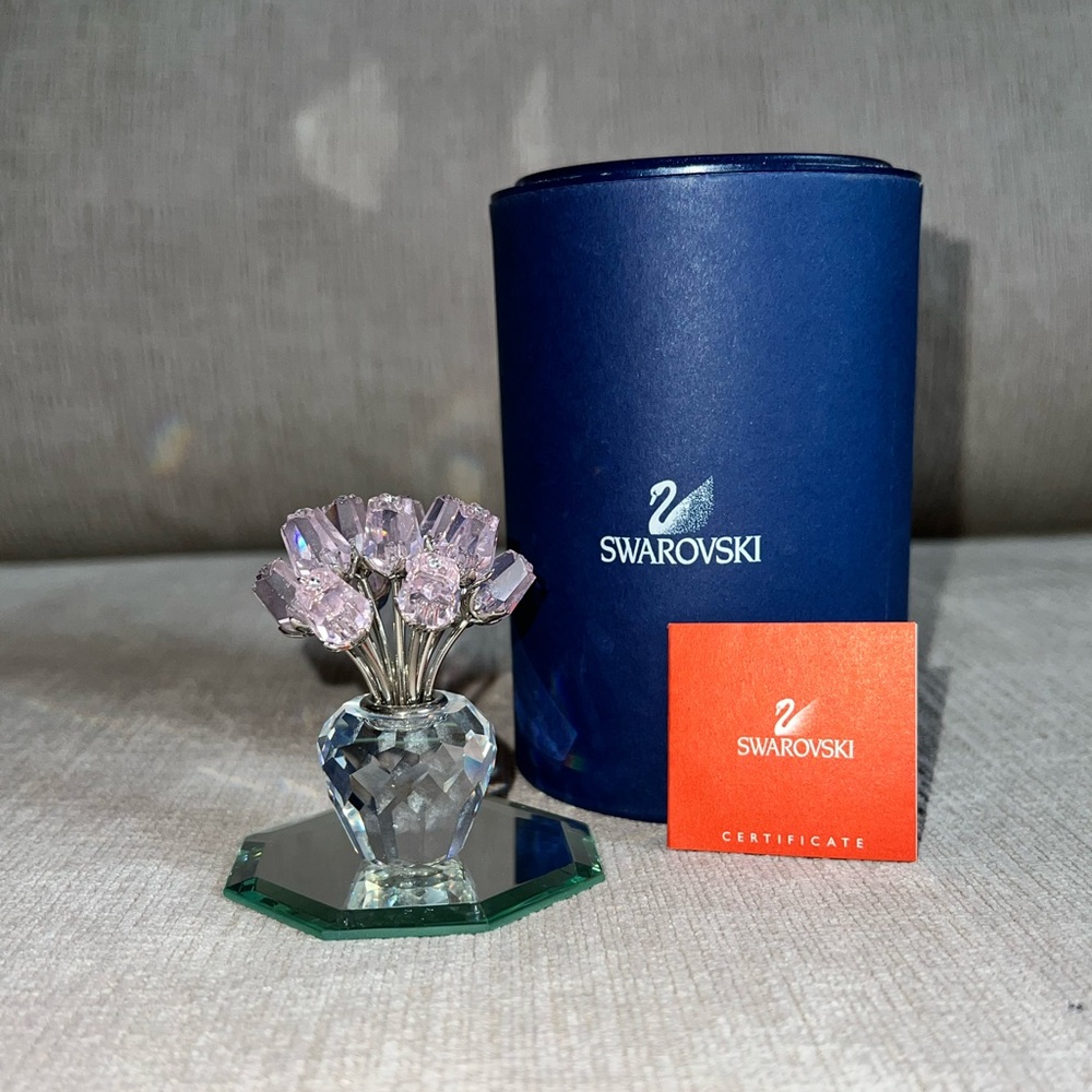 Swarovski Pink Dozen Roses Figurine